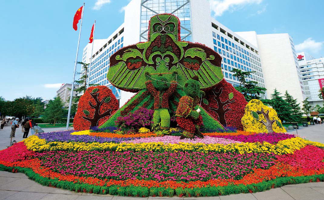 西單西北角“自由飛翔”花壇