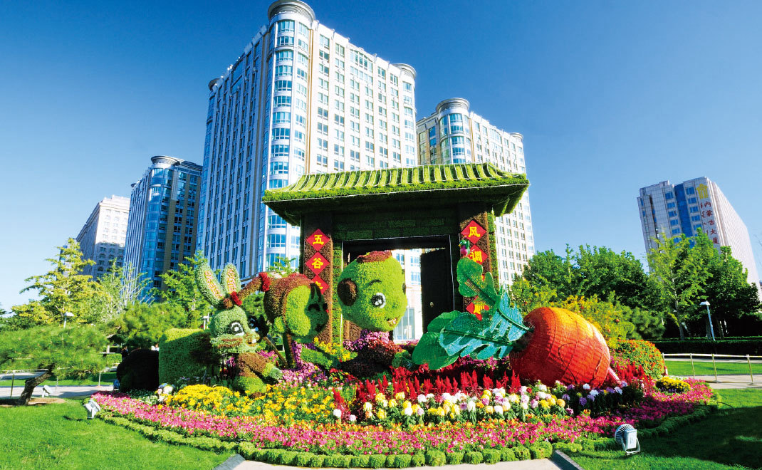 東單東北角“希望的田野”花壇